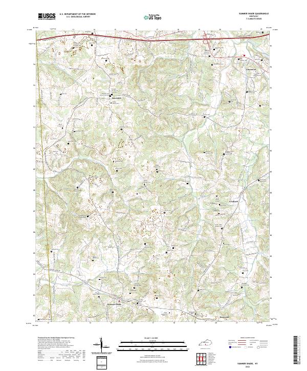 USGS Topographic Map – Summer Shade