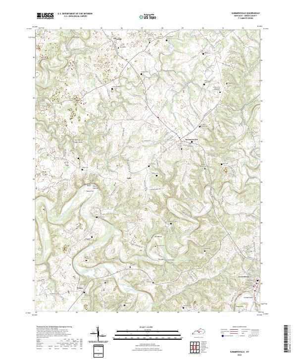 USGS Topographic Map – Summersville