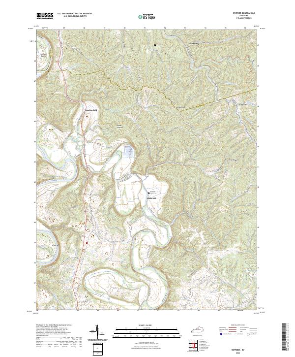 USGS Topographic Map – Switzer