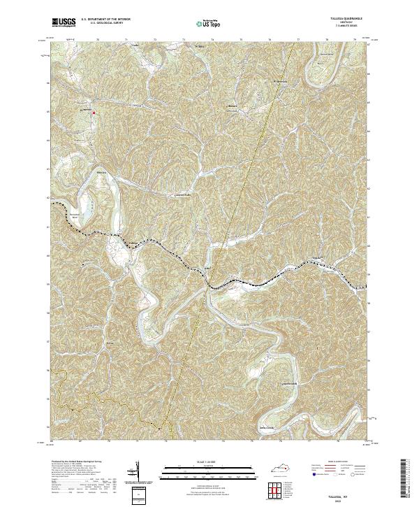 USGS Topographic Map – Tallega