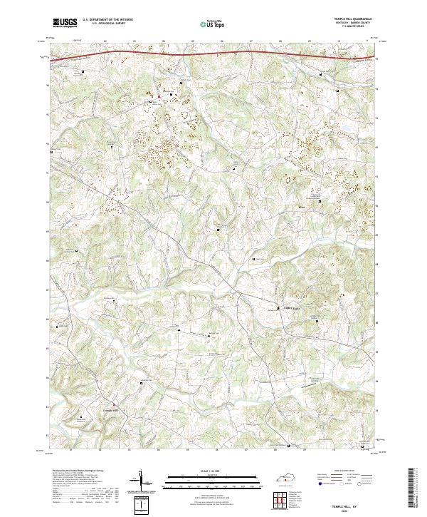 USGS Topographic Map – Temple Hill
