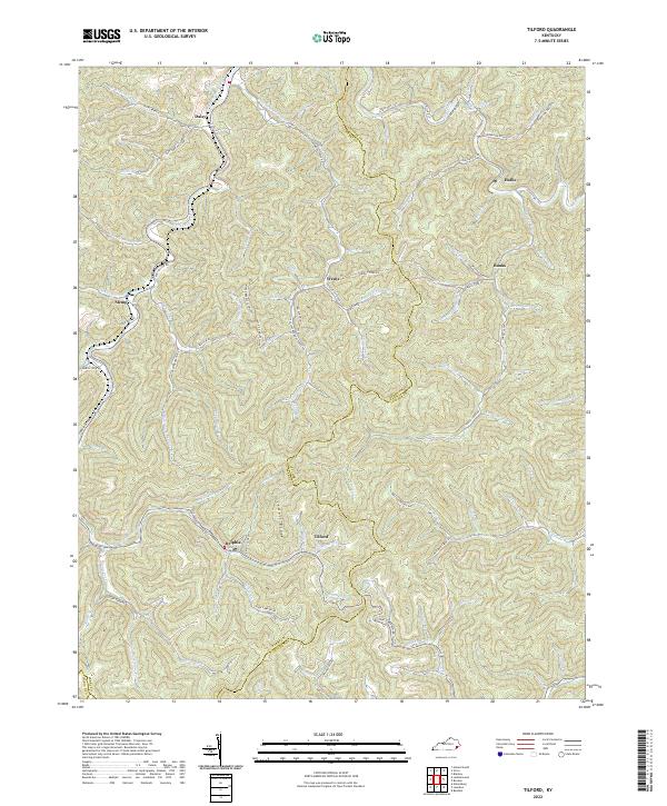 USGS Topographic Map – Tilford