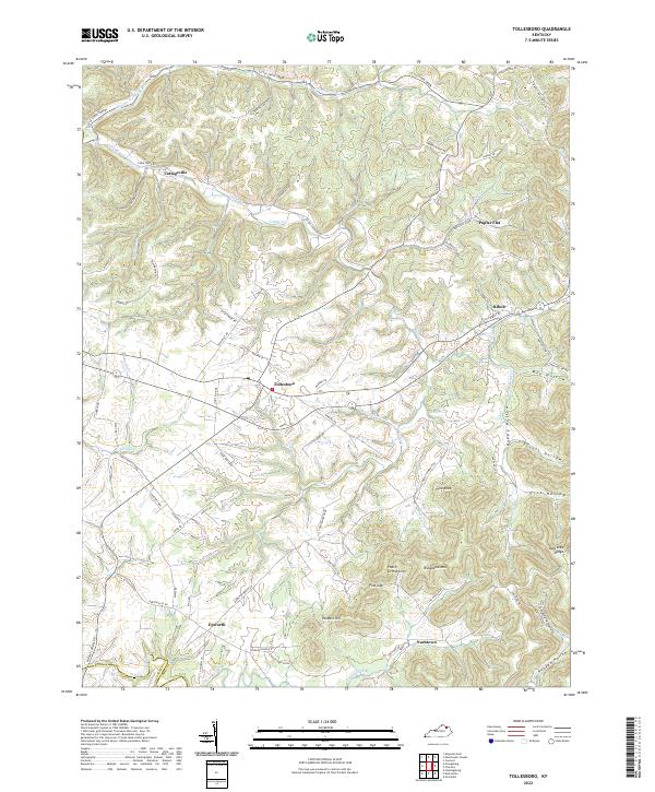 USGS Topographic Map – Tollesboro