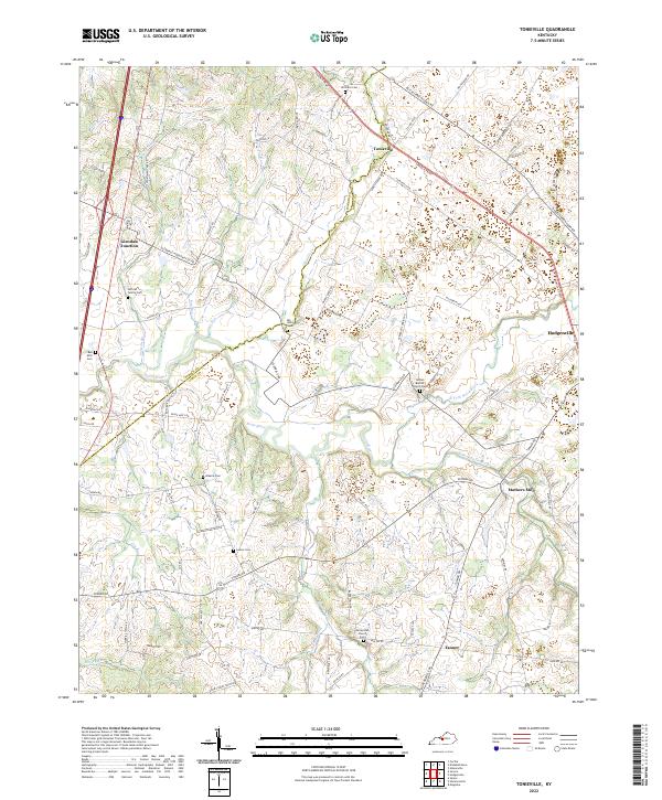 USGS Topographic Map – Tonieville