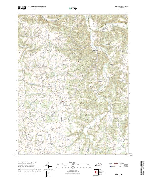 USGS Topographic Map – Union City