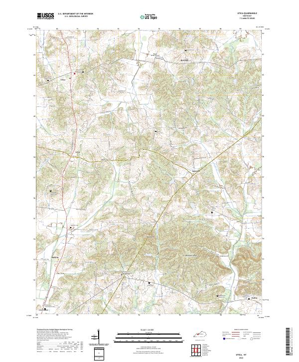 USGS Topographic Map – Utica