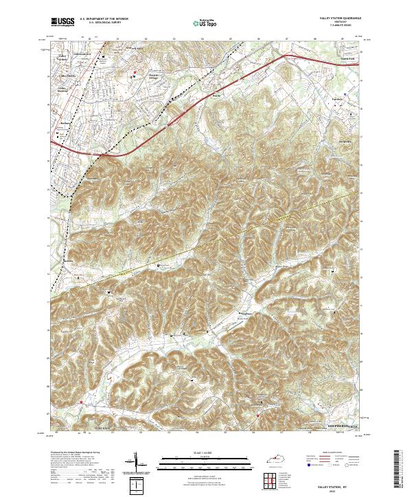 USGS Topographic Map – Valley Station