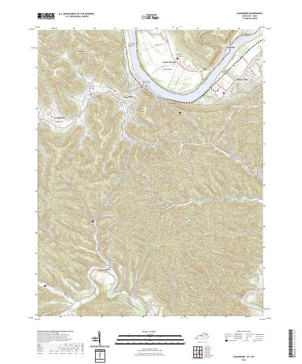 USGS Topographic Map – Vanceburg