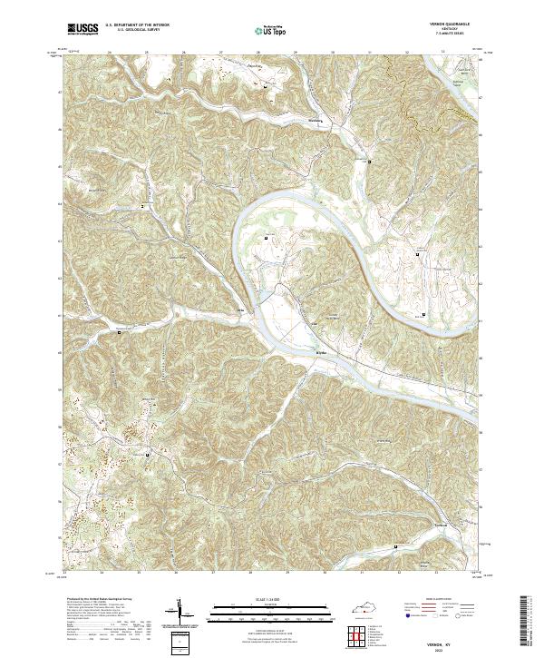 USGS Topographic Map – Vernon
