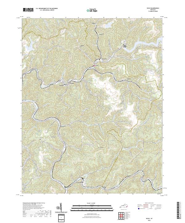 USGS Topographic Map – Vicco