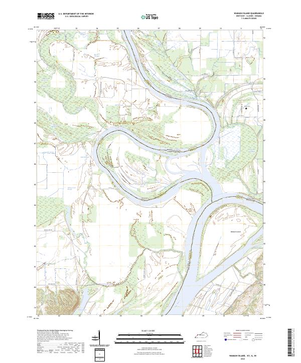 USGS Topographic Map – Wabash Island