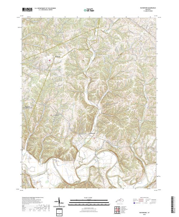 USGS Topographic Map – Waterford