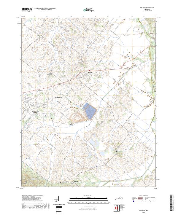 USGS Topographic Map – Waverly