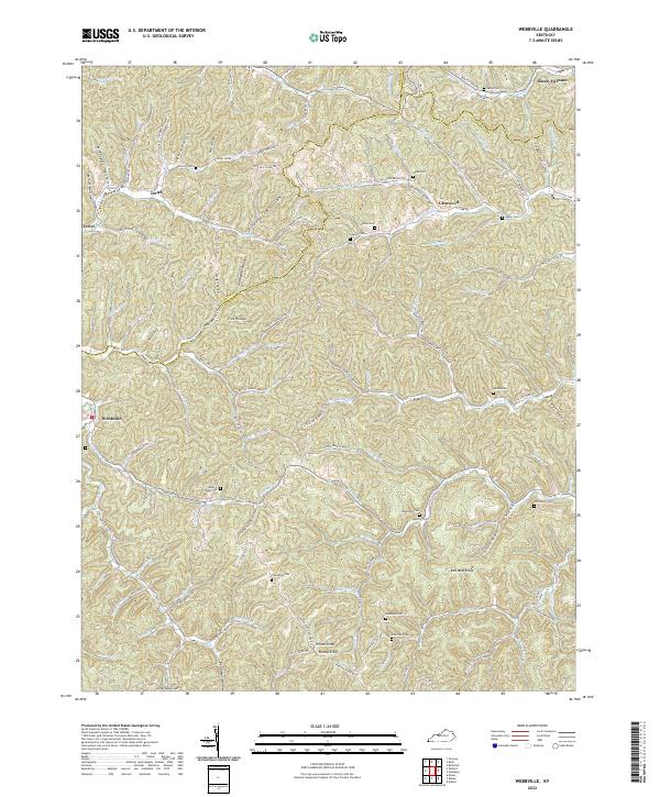 USGS Topographic Map – Webbville
