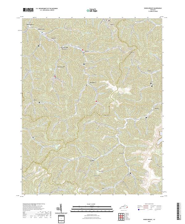 USGS Topographic Map – Wheelwright