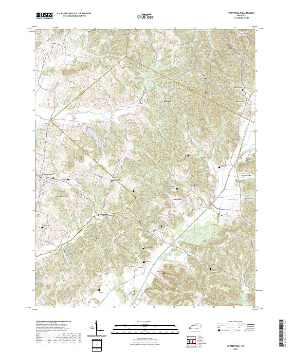 USGS Topographic Map – Whitesville