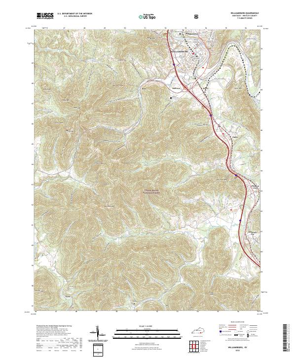 USGS Topographic Map – Williamsburg