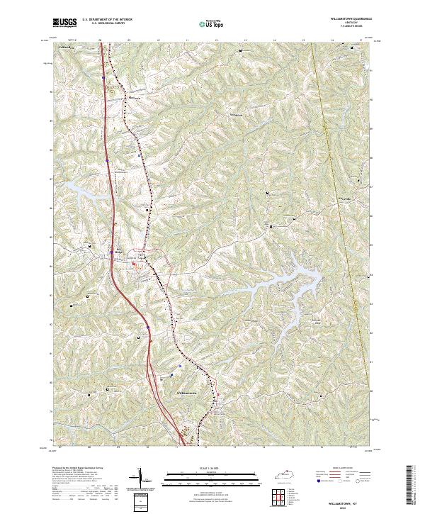 USGS Topographic Map – Williamstown