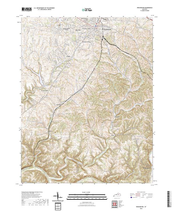 USGS Topographic Map – Winchester