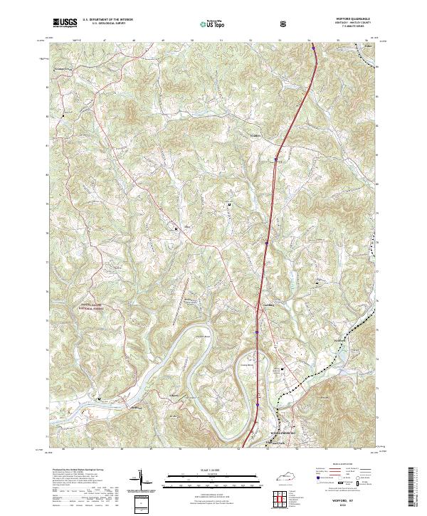 USGS Topographic Map – Wofford