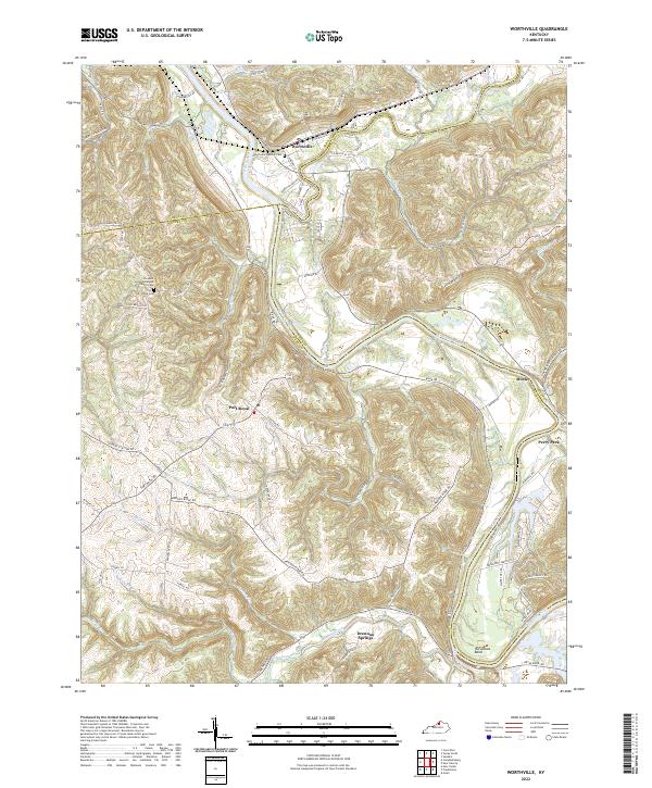 USGS Topographic Map – Worthville