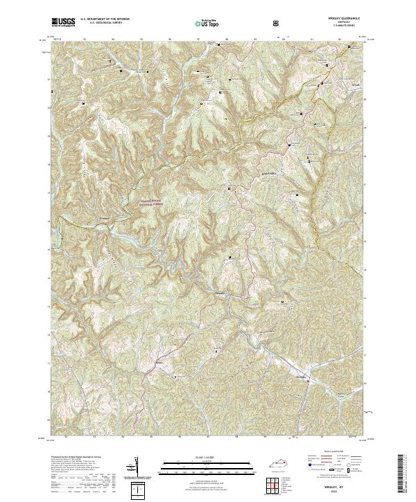 USGS Topographic Map – Wrigley