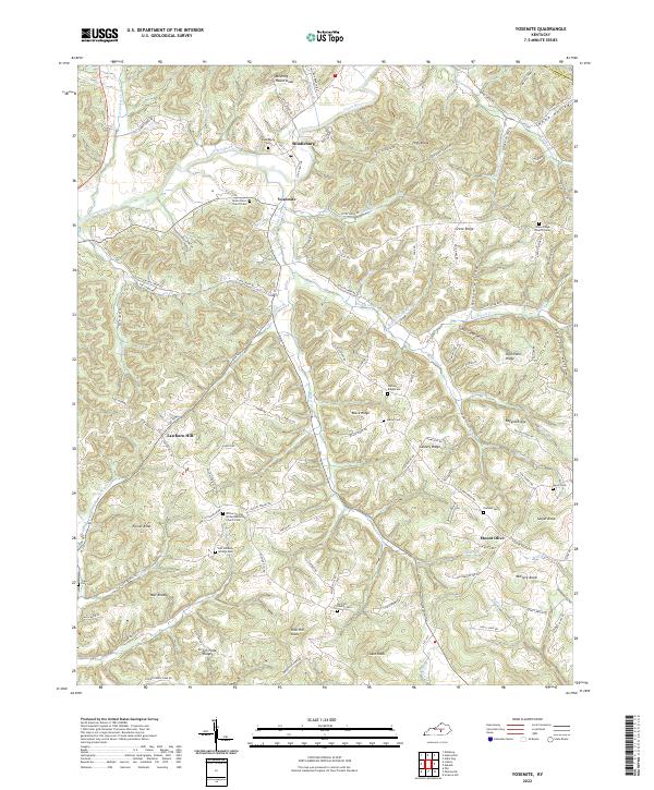 USGS Topographic Map – Yosemite