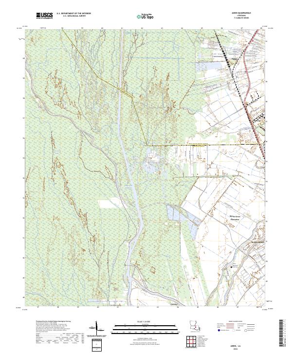 USGS Topographic Map – Addis