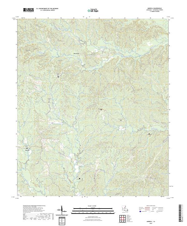 USGS Topographic Map – Aimwell