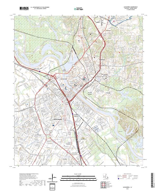 USGS Topographic Map – Alexandria