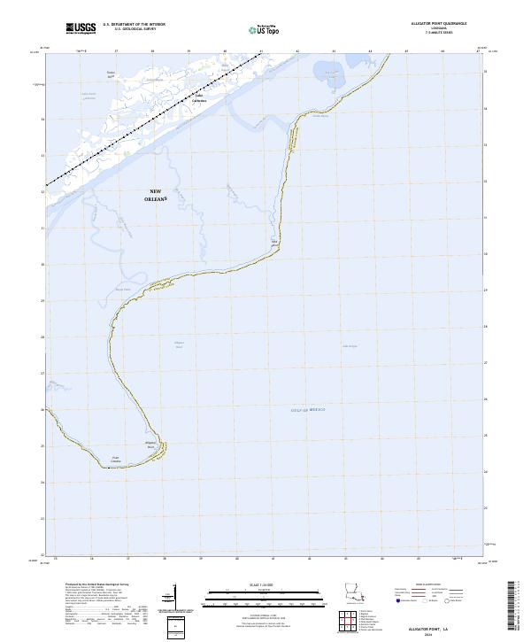 USGS Topographic Map – Alligator Point