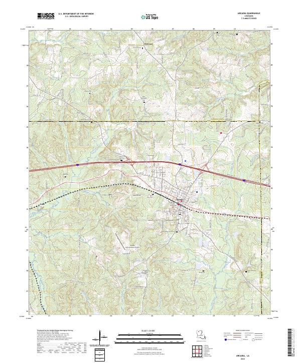 USGS Topographic Map – Arcadia