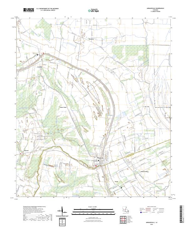 USGS Topographic Map – Arnaudville