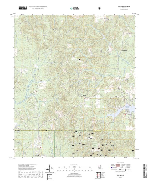 USGS Topographic Map – Ashland