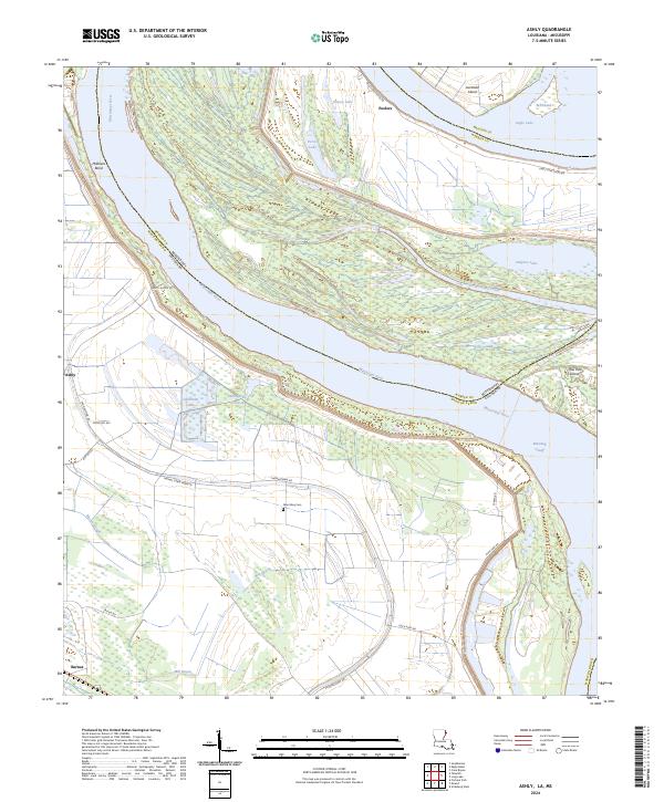 USGS Topographic Map – Ashly