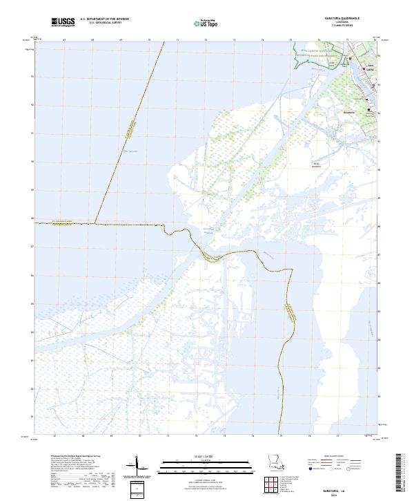 USGS Topographic Map – Barataria