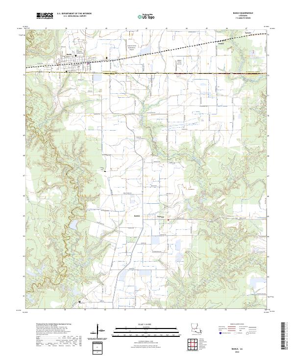USGS Topographic Map – Basile