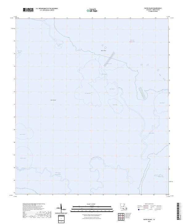 USGS Topographic Map – Bayou Blanc