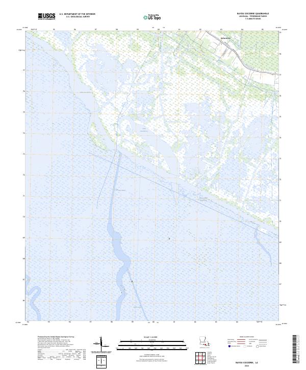 USGS Topographic Map – Bayou Cocodrie