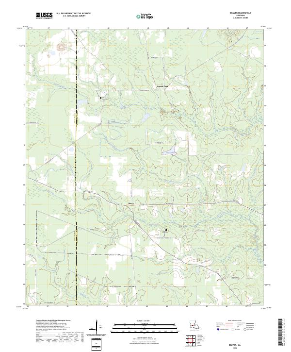 USGS Topographic Map – Beaver