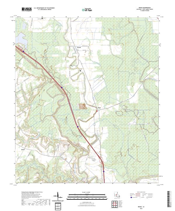 USGS Topographic Map – Beggs