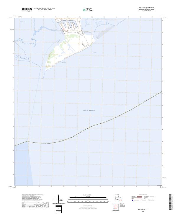 USGS Topographic Map – Belle Pass