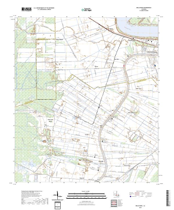 USGS Topographic Map – Belle Rose