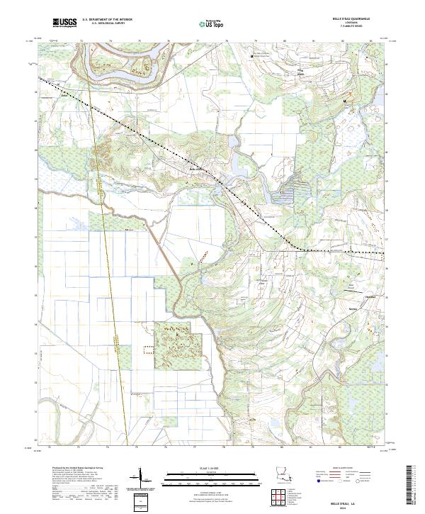 2024 Map of Belle d'Eau, 2024 Print