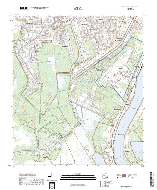 USGS Topographic Map – Bertrandville
