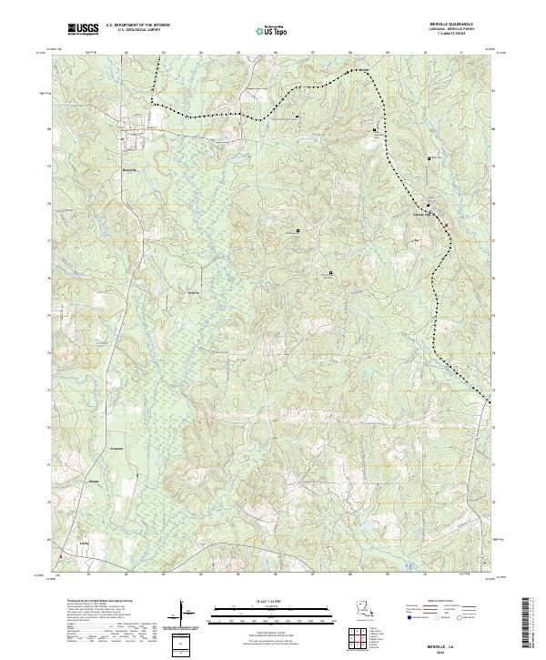 USGS Topographic Map – Bienville