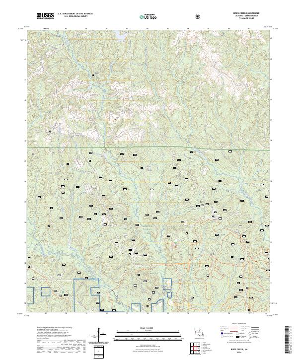 USGS Topographic Map – Birds Creek