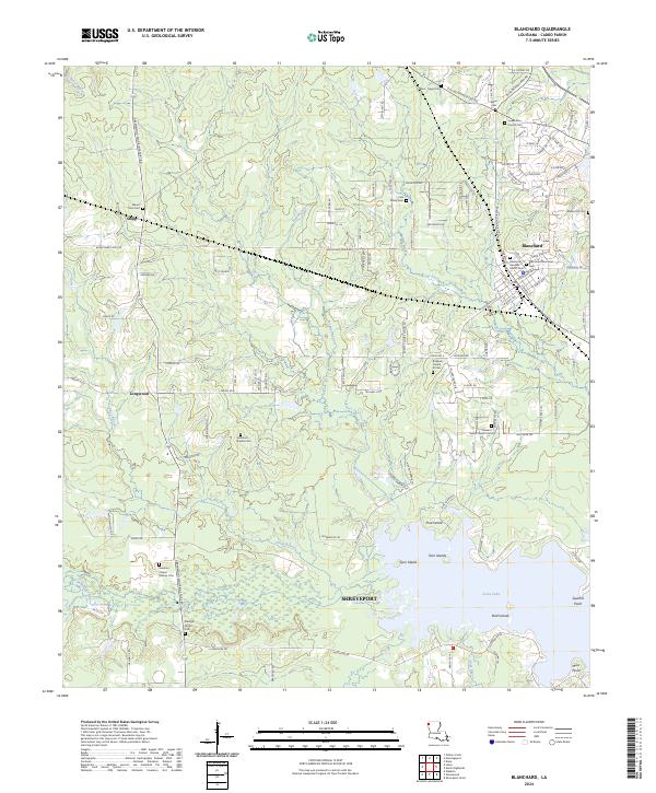 USGS Topographic Map – Blanchard