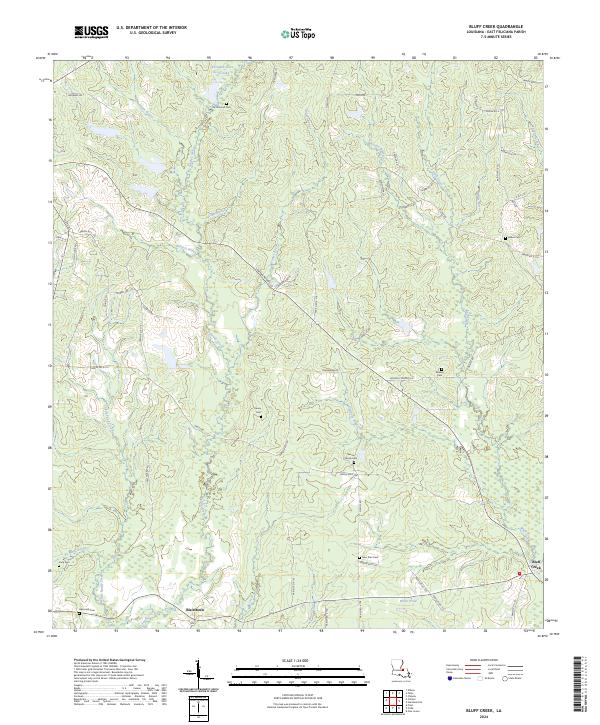 USGS Topographic Map – Bluff Creek