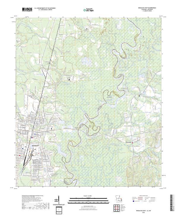 USGS Topographic Map – Bogalusa East